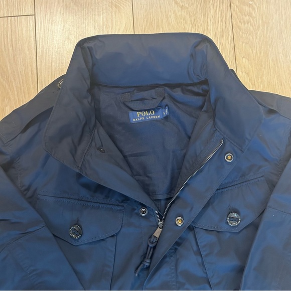 Vintage Polo Ralph Lauren Men's M-65 Military Field Jacket Navy Blue Size Large - Picture 11 of 14